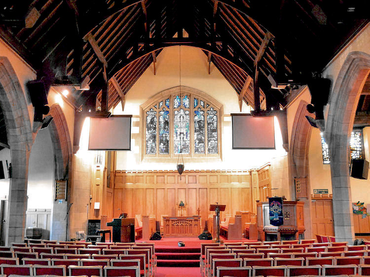 Interior view of Orchardhill Church, Giffnock