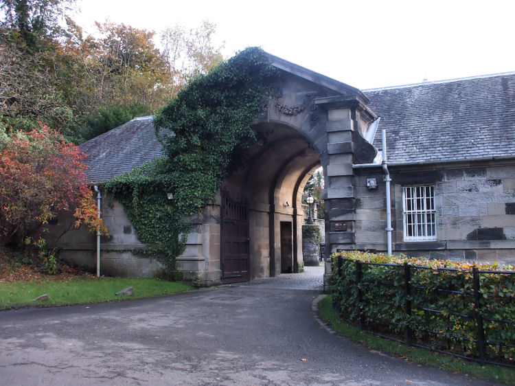 Archway at western approaches to Pollok House