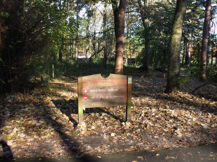 Mountain bike circuit at North Wood, Pollok Country Park