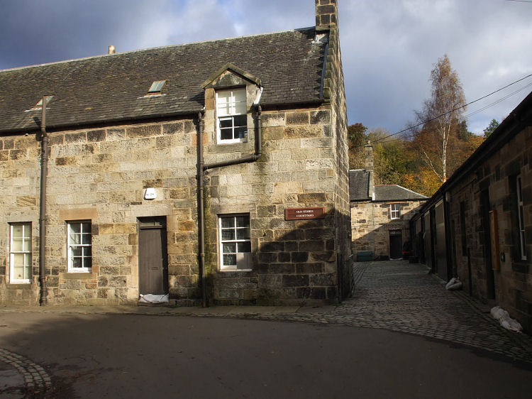 Entrance to Old Stable Courtyard on approaches to Pollok House