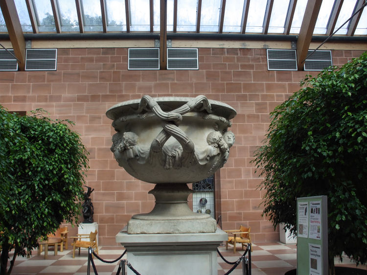 Roman Emperor Hadrian's Warwick Vase at the Burrell Collection