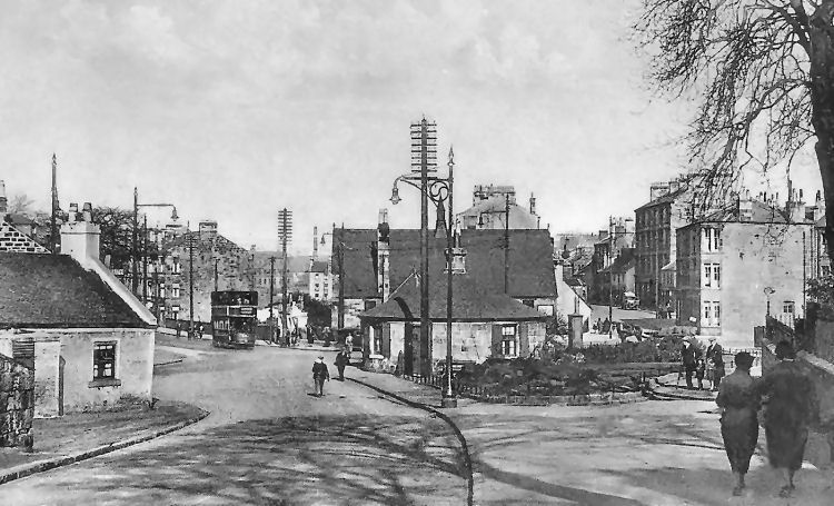 View of Pollokshaws from behind the Toll House