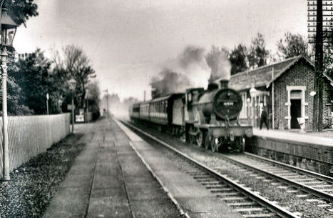 Steam train at Pollokshaws West Railway Station