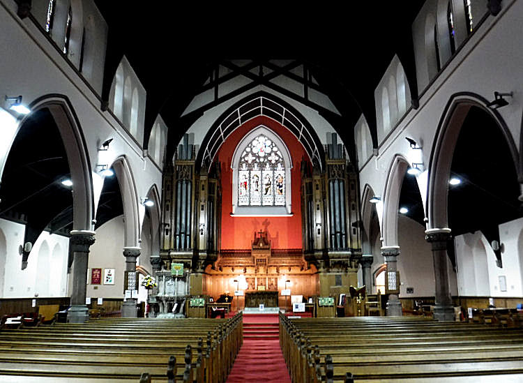 Interior view of Pollokshields Parish Church