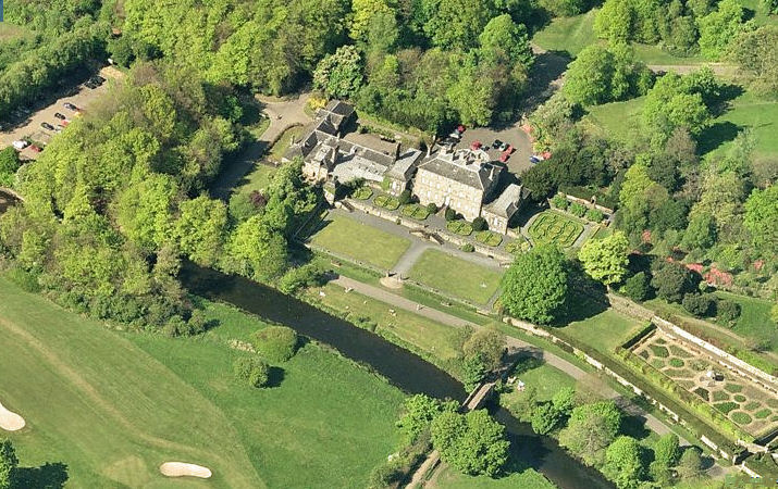Aerial view of the site of Polloktoun