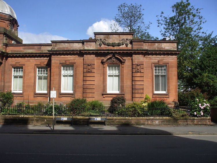 End bay of chambers in bright summer sunshine