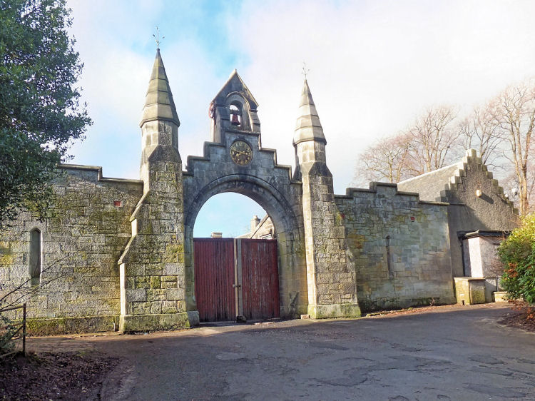 Ornamental entrance to Stable Block at Thornliebank House