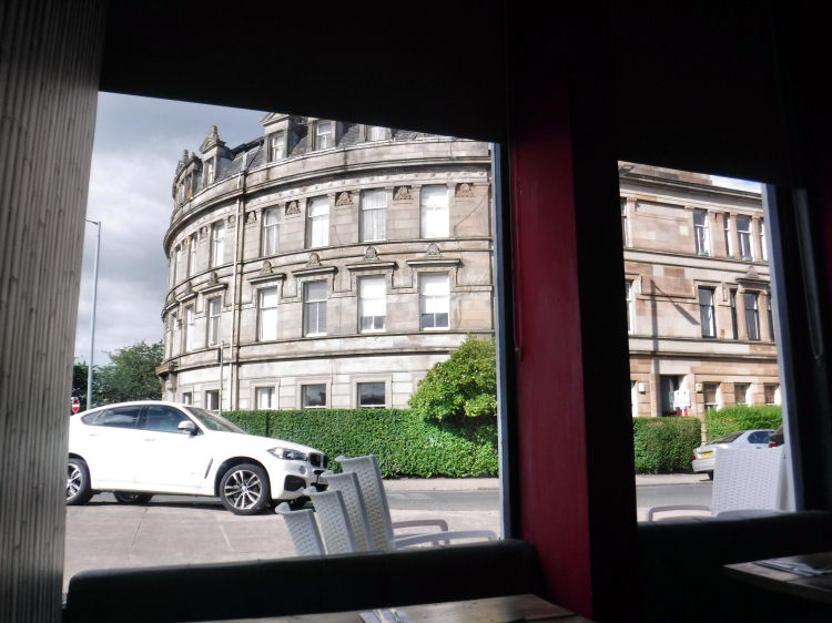 View of Salisbury Quadrant from window table at Salisbury Bar/ Diner 