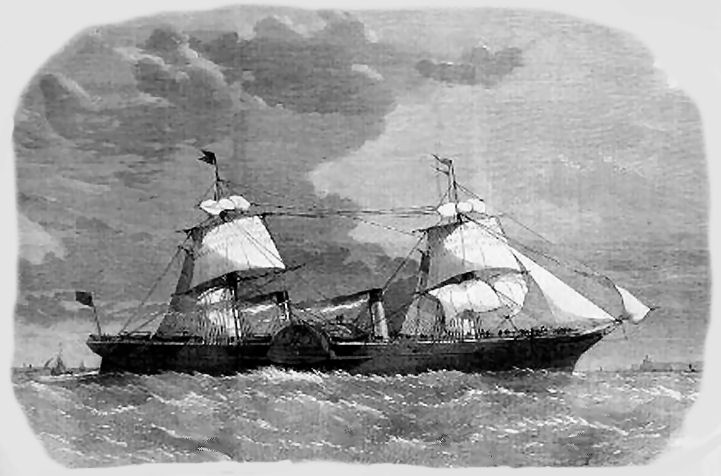 S.S. Scotia built at Napier's Shipyard in Govan, 1862