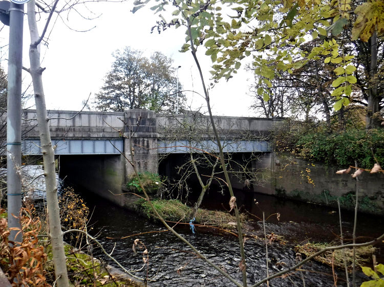 Replacement Shaw Bridge over White Cart Water, Pollokshaws, erected 1934