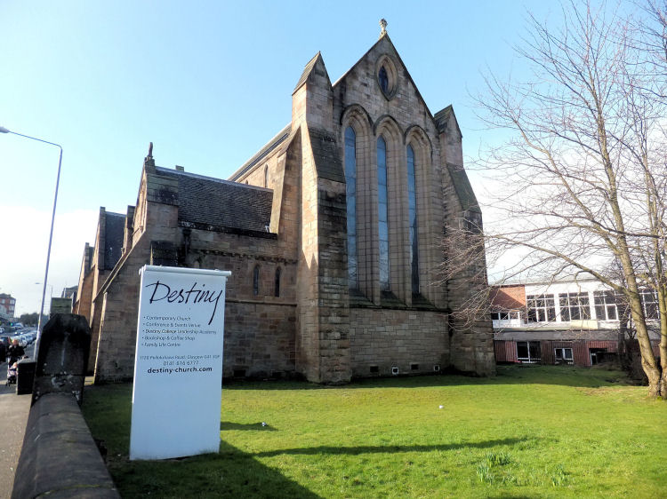 Gable of Shawlands Parish Church, now known as Destiny Church