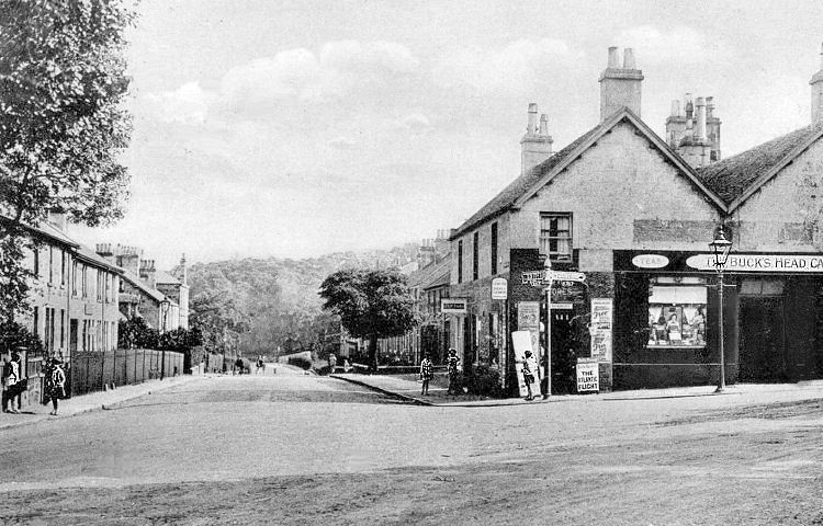 Sheddens road junction before roundabout was created