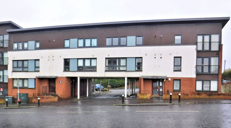 Modern flats on site of State Cinema,  King's Park, February 2023