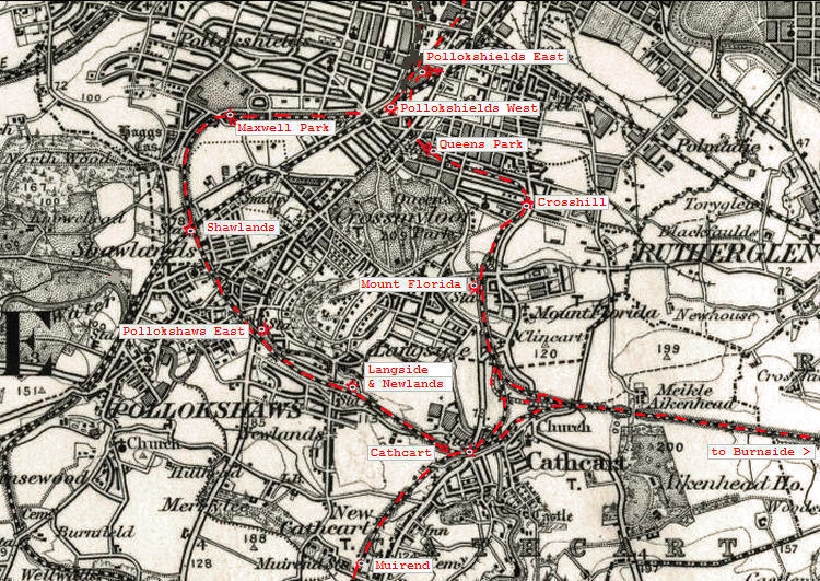 Origins and history of the Cathcart Circle railway line