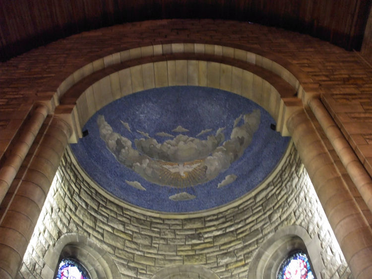 Dome over baptistry at Kilmarnock Road end of St. Margaret's Church