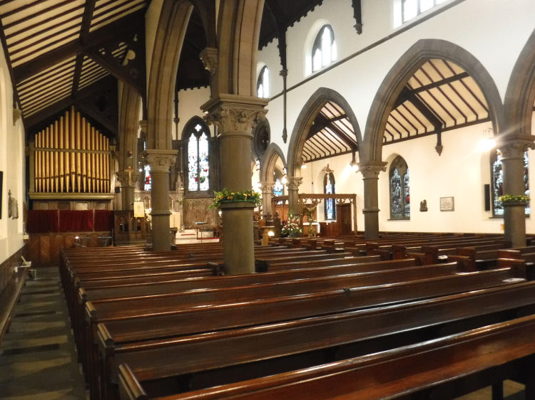 Interior of St Ninian's Episcopal Church, Albert Drive