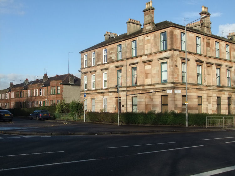 Corner of Vennard Gardens and Pollokshaws Road