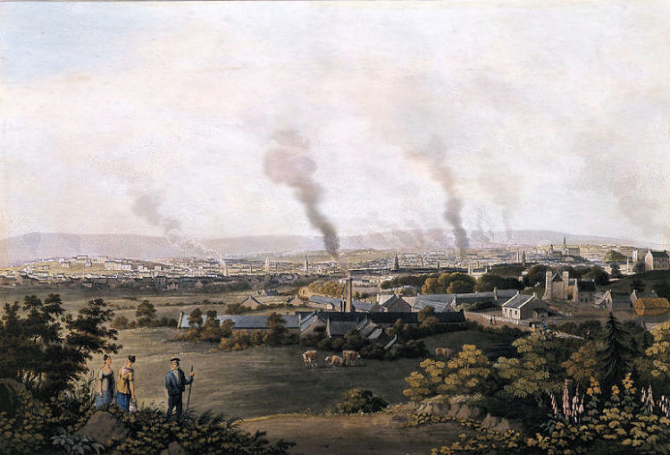 Painting of Strathbungo village