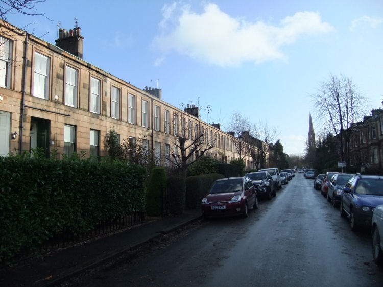 Looking down Queen Square towards Queen's Park