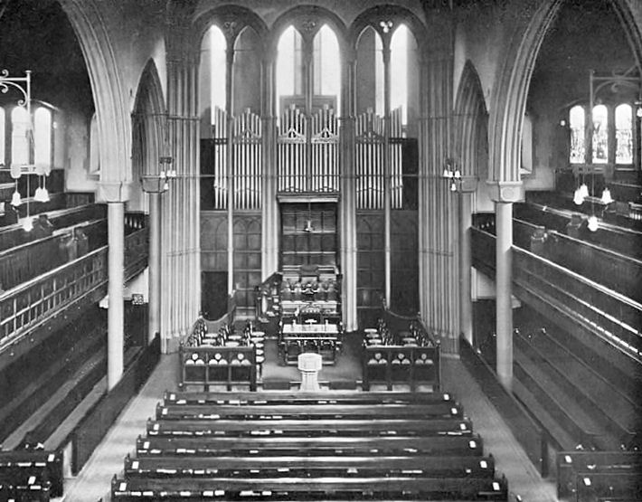 Interior view of later Strathbungo Parish Church