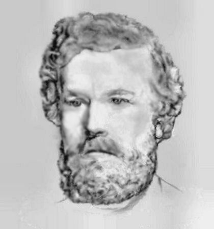 Pencil sketch of Alexander Thomson, architect