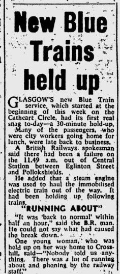 Extract from Evening Times 30 May 1962