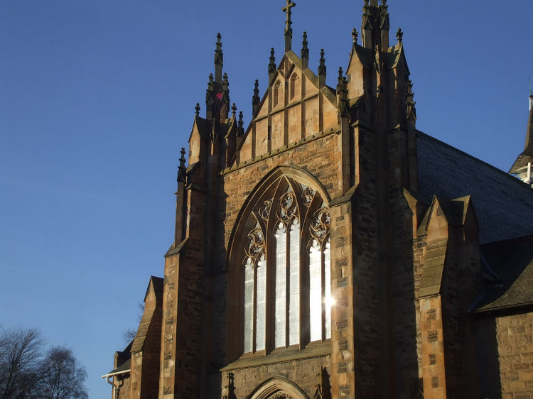 Sparkling sunlight at Cathcart Trinity Church
