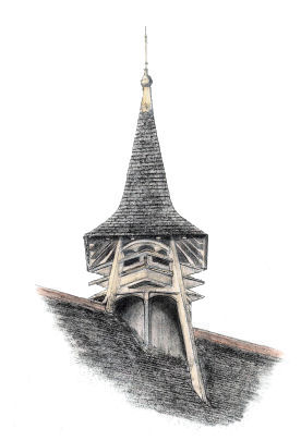 Ventilator on roof of Cathcart Trinity Church