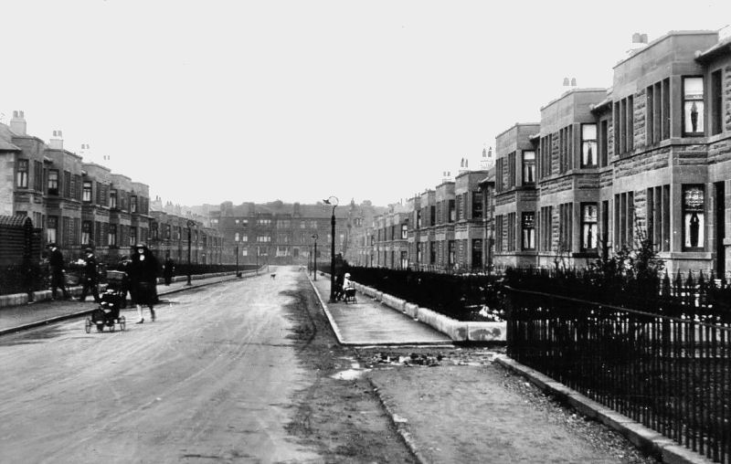 Newly built terraced houses in Vennard Gardens, immediately south of Regent Park