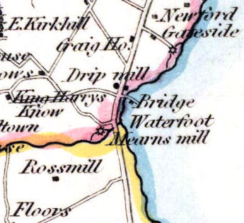 Map of White Cart Water at Waterfoot