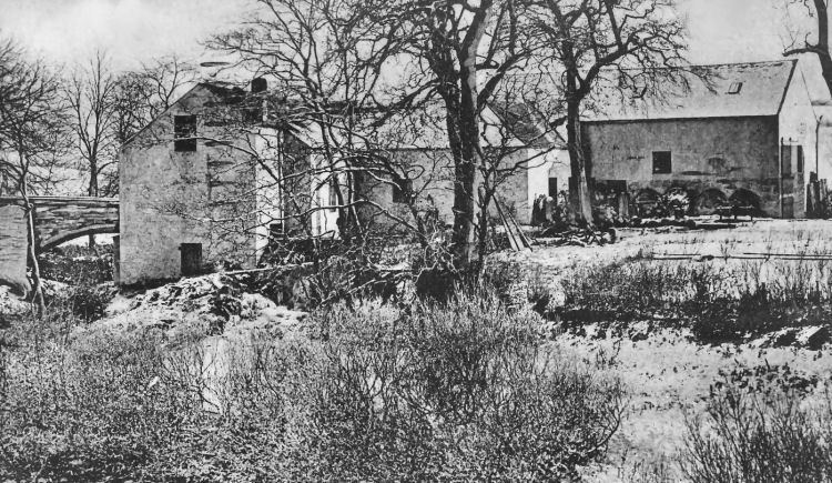 Winter scene at Dripps Mill, Waterfoot