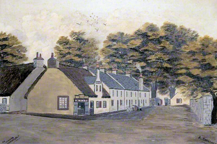 Painting of Westfield Lane, Crossmyloof