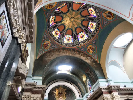 Cupolas around central dome of St Aloysius Church, Glasgow