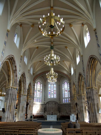 View of altar and roof of St Andrew's Cathedral, Glasgow