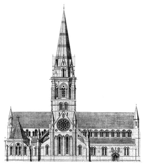 Elevation of St Mary's Episcopal Cathedral, Edinburgh