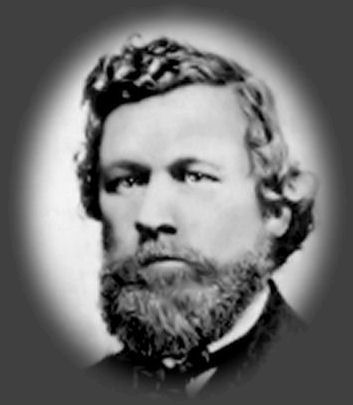 Alexander Greek Thomson portrait created with graphite and coloured pencils by Gerald Blaikie. Exclusive copyright&copy; G.Blaikie 2011