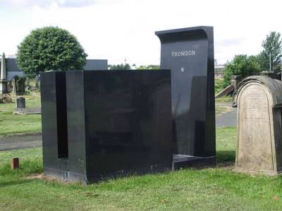 Monument over grave of Alexander Thomson at Southern Necropolis, Glasgow