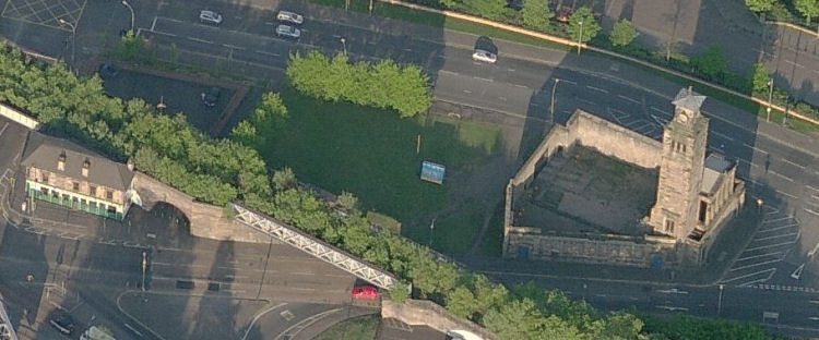 Aerial view Caledonia Road Church