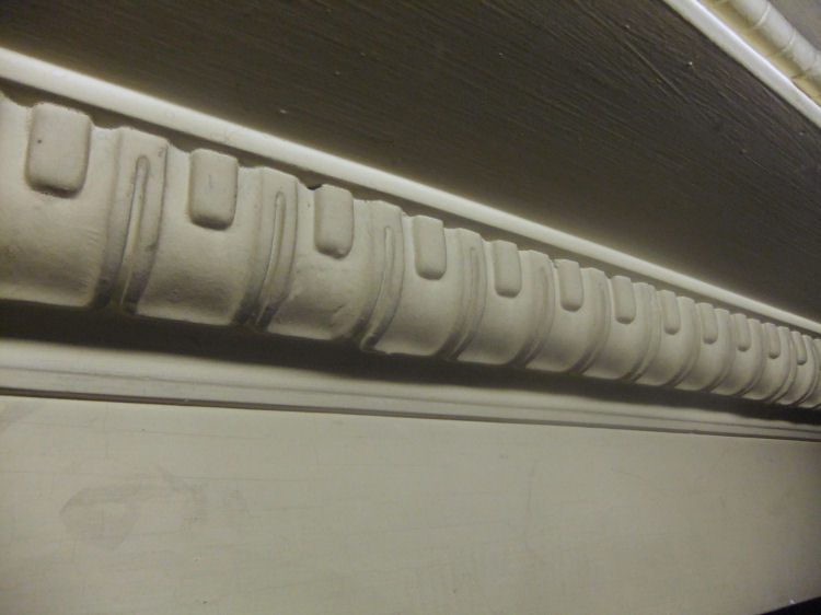 Plaster cornice at Egyptian Halls