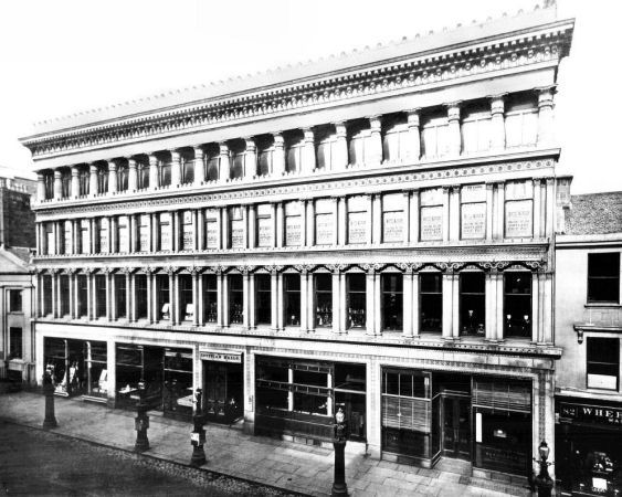 Contemporary photograph of newly-built Egyptian Halls