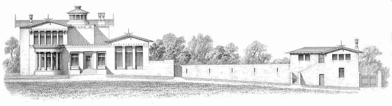 Front elevation of Holmwood House, Cathcart