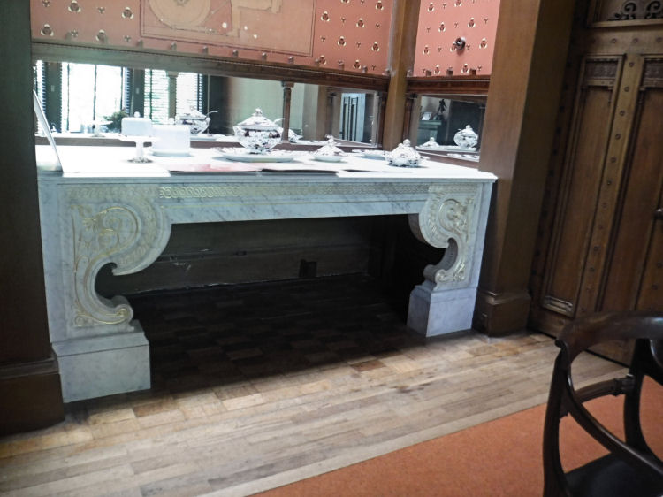 Serving table at Dining Room of Holmwood House