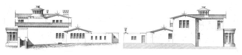 Side elevations of Holmwood House, Cathcart