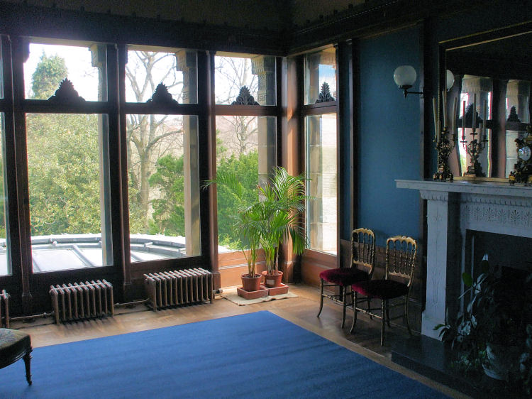 Upper window at Holmwood House