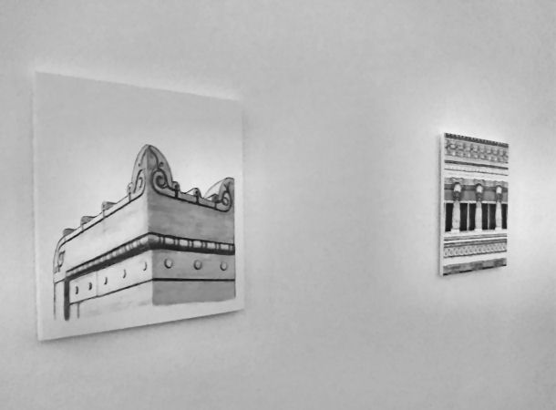 Ornamental masonry by Gerald Blaikie featured in the 'Lines of Thought' exhibition at the Lighthouse, 2017