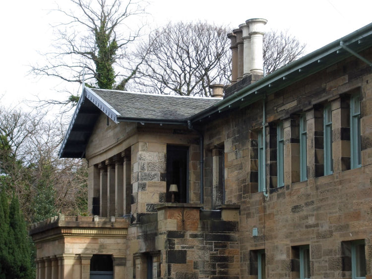 Eaves at Maria Villa showing typical Thomson style