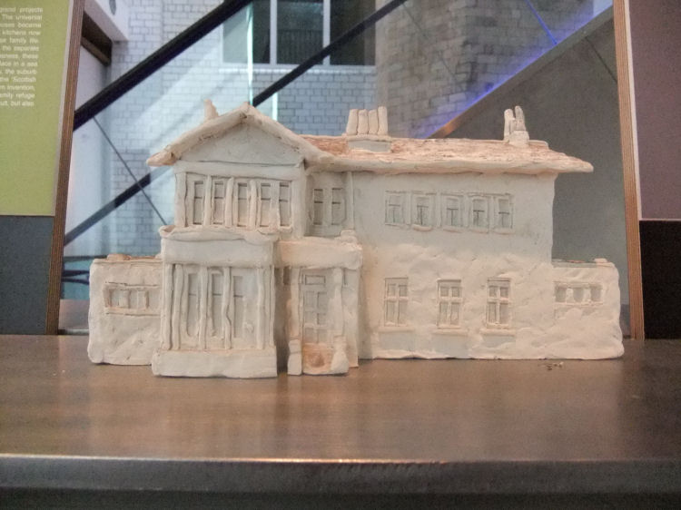 Model  of Maria Villa on display at the 'Remodelling Home' exhibition