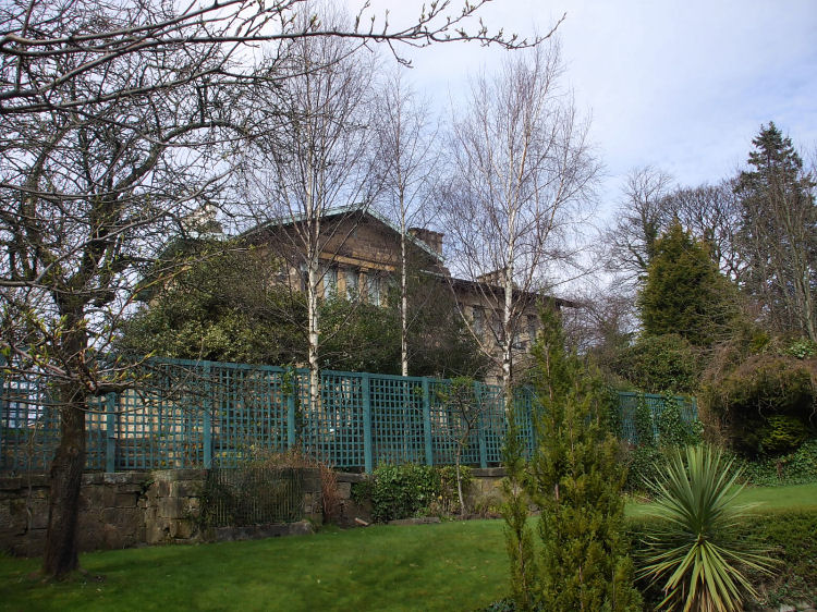 Rear fa�ade of Alexander Thomson's Double Villa which is identical to the front fa�ade