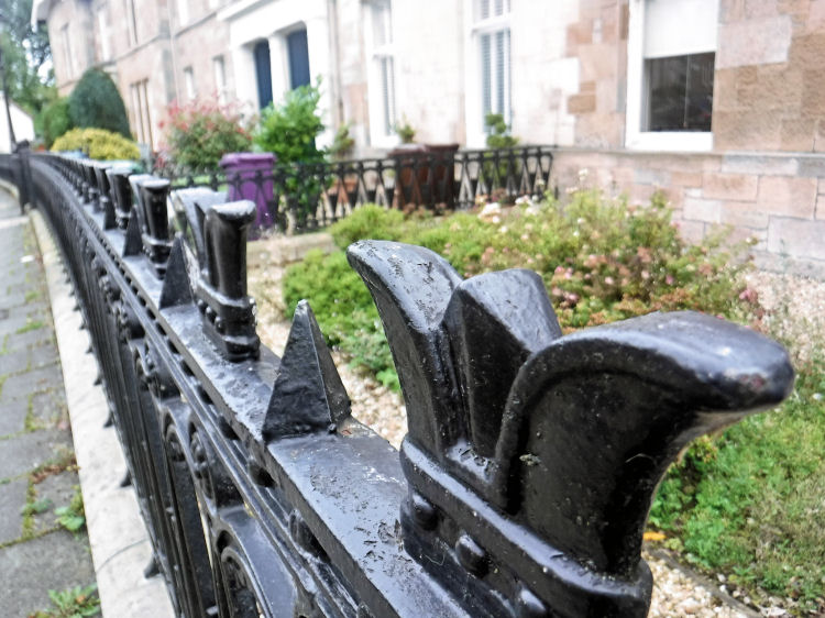 Details of ornamental ironwork at Millbrae Crescent