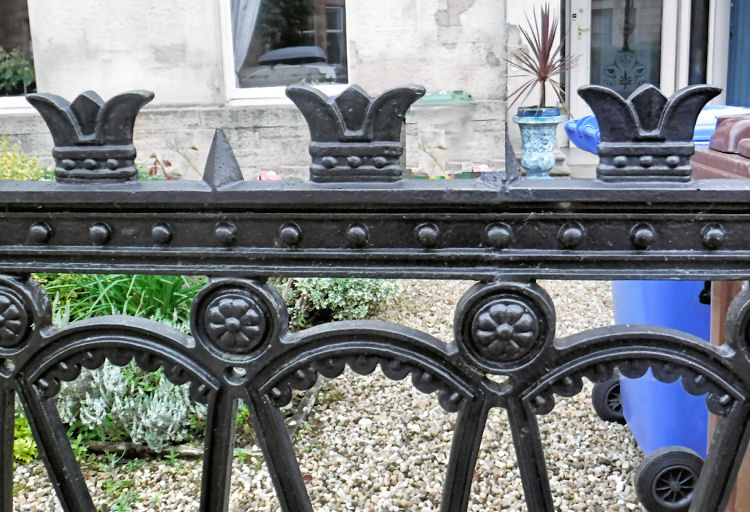 Details of ornamental ironwork at Millbrae Crescent